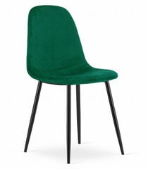 Набор из 2 стульев Como, зеленый цена и информация | Стулья для кухни и столовой | 220.lv