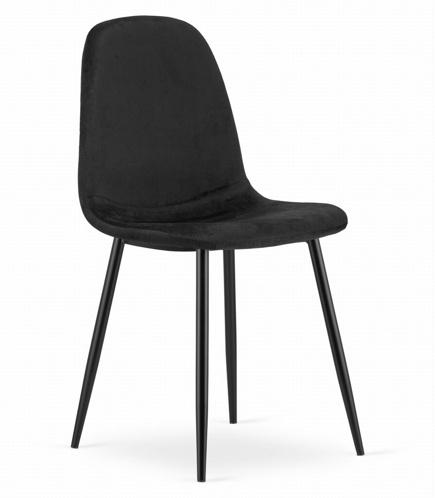2-u krēslu komplekts Como, melns cena un informācija | Virtuves un ēdamistabas krēsli | 220.lv
