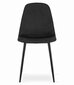 2-u krēslu komplekts Como, melns цена и информация | Virtuves un ēdamistabas krēsli | 220.lv