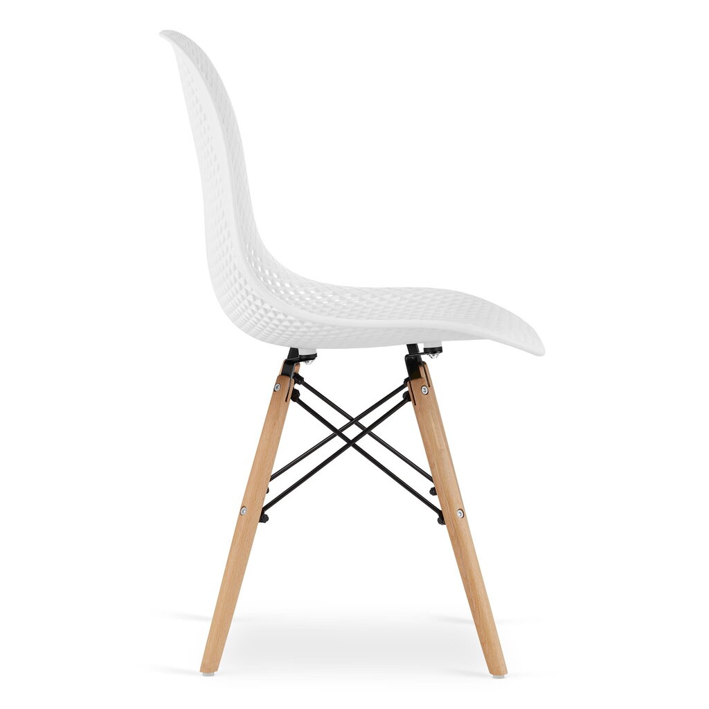 3-ju krēslu komplekts Maro, balts cena un informācija | Virtuves un ēdamistabas krēsli | 220.lv