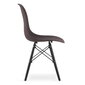 3-ju krēslu komplekts Osaka, brūns/melns cena un informācija | Virtuves un ēdamistabas krēsli | 220.lv