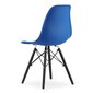 3-ju krēslu komplekts Osaka, zils/melns cena un informācija | Virtuves un ēdamistabas krēsli | 220.lv