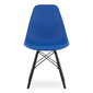 3-ju krēslu komplekts Osaka, zils/melns цена и информация | Virtuves un ēdamistabas krēsli | 220.lv