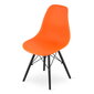 2-u krēslu komplekts Osaka, oranžs/melns цена и информация | Virtuves un ēdamistabas krēsli | 220.lv