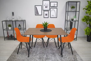 Комплект из 3 стульев Osaka, оранжевый/черный цена и информация | Стулья для кухни и столовой | 220.lv