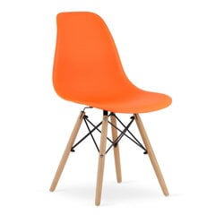 3-ju krēslu komplekts Osaka, oranžs/brūns cena un informācija | Virtuves un ēdamistabas krēsli | 220.lv