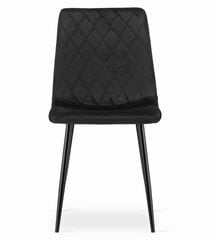 3-ju krēslu komplekts Turin, melns цена и информация | Стулья для кухни и столовой | 220.lv
