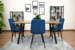 2-u krēslu komplekts Kara, zils цена и информация | Virtuves un ēdamistabas krēsli | 220.lv