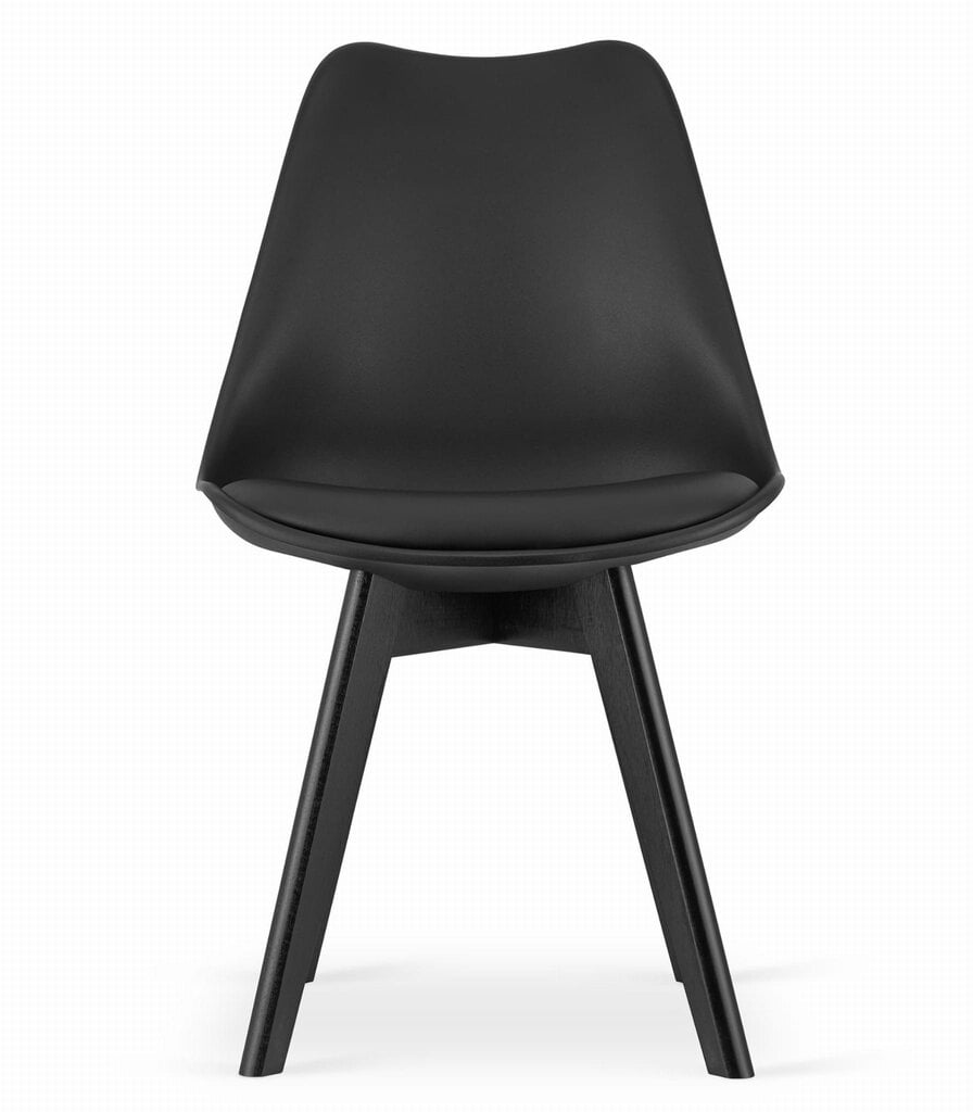 2-u krēslu komplekts Mark, melns cena un informācija | Virtuves un ēdamistabas krēsli | 220.lv