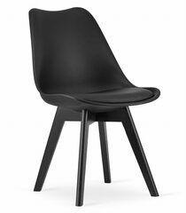 2-u krēslu komplekts Mark, melns cena un informācija | Virtuves un ēdamistabas krēsli | 220.lv