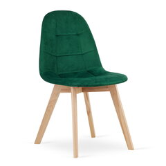 Набор из 2 стульев Bora, зеленый цена и информация | Стулья для кухни и столовой | 220.lv