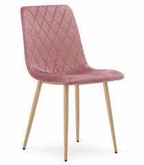 3-ju krēslu komplekts Turin, rozā цена и информация | Стулья для кухни и столовой | 220.lv