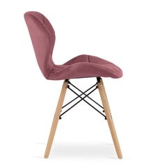 2-u krēslu komplekts Lago, rozā cena un informācija | Virtuves un ēdamistabas krēsli | 220.lv