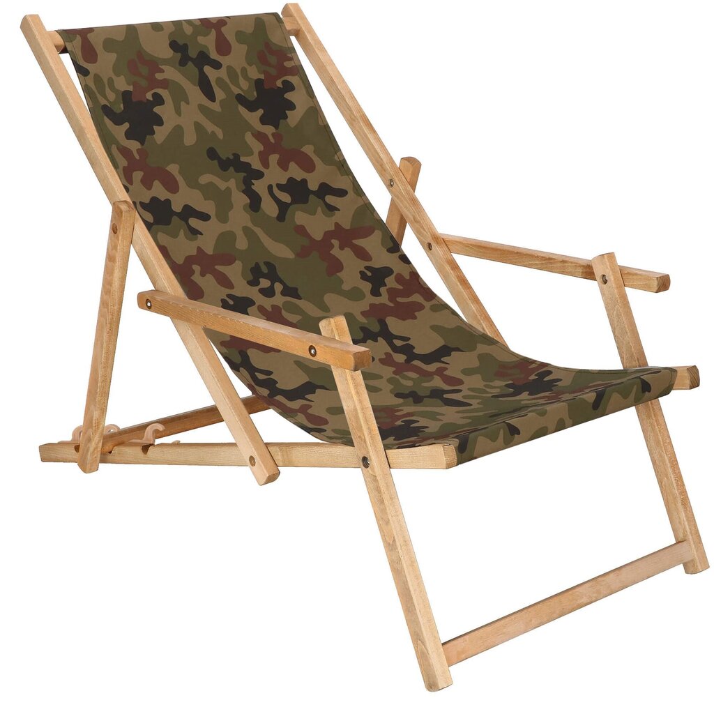 Impregnēts krēsls ar roku balstiem Springos DC006 DSMORO, camo цена и информация | Dārza krēsli | 220.lv