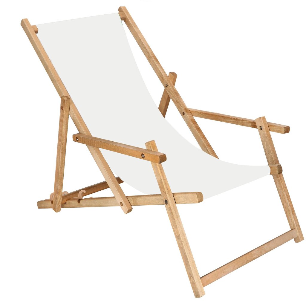 Impregnēts krēsls ar roku balstiem Springos DC006 OXFORD33, balts цена и информация | Dārza krēsli | 220.lv