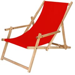Impregnēts krēsls ar roku balstiem Springos DC006 OXFORD10, sarkans cena un informācija | Dārza krēsli | 220.lv
