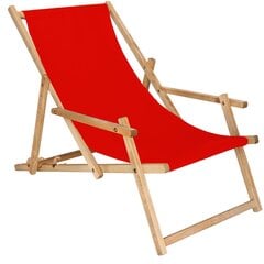 Impregnēts krēsls ar roku balstiem Springos DC006 OXFORD10, sarkans cena un informācija | Dārza krēsli | 220.lv