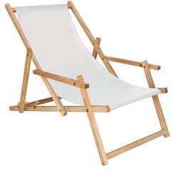 Impregnēts krēsls ar roku balstiem Springos DC006 OXFORD03, gaiši pelēks cena un informācija | Dārza krēsli | 220.lv