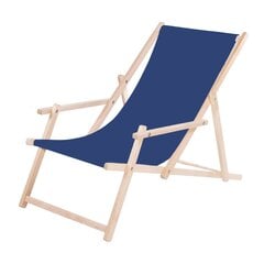 Krēsls ar roku balstiem Springos DC003 OXFORD23, tumši zils cena un informācija | Dārza krēsli | 220.lv