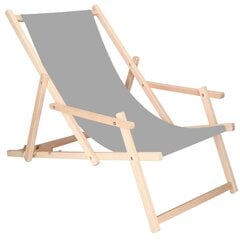 Krēsls ar roku balstiem Springos DC003 OXFORD023, pelnu krāsā цена и информация | Садовые стулья, кресла, пуфы | 220.lv
