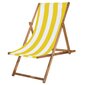 Impregnēts krēsls Springos DC0012 DSWY, balts ar dzeltenām svītrām cena un informācija | Dārza krēsli | 220.lv