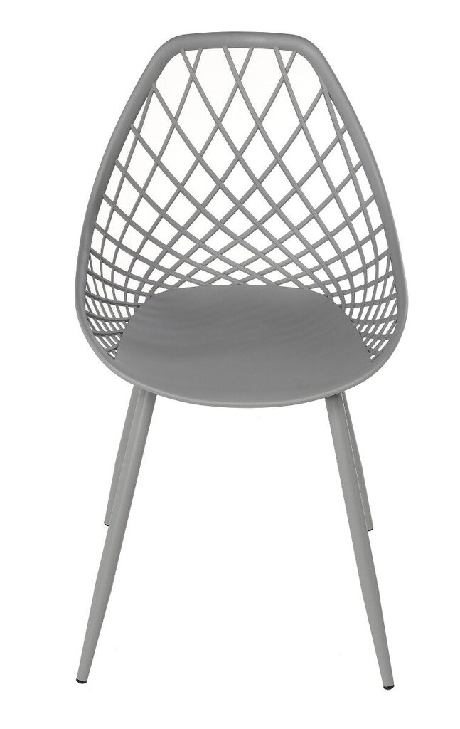 Krēsls Joy, 48.5x55x47/83.5cm, Pp, metāla kājas pelēkas krāsas cena un informācija | Virtuves un ēdamistabas krēsli | 220.lv