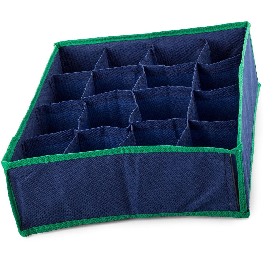 Atvilktņu organizators, 35x28x10 cm, zils цена и информация | Veļas grozi un mantu uzglabāšanas kastes | 220.lv