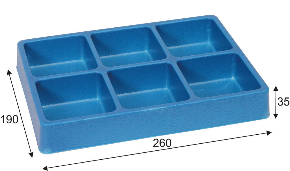 Cyclus Tools Tray priekšmetu kaste, 26x19x3,5 cm cena un informācija | Veļas grozi un mantu uzglabāšanas kastes | 220.lv