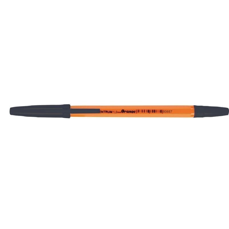 Lodīšu pildspalva, ORANGE, melna, 0.7mm cena un informācija | Rakstāmpiederumi | 220.lv