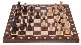 Galda spēle koka šahs, Ambasador, 53.5 x 53.5 cm cena un informācija | Galda spēles | 220.lv
