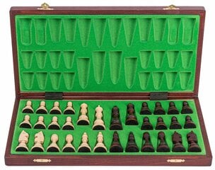 Koka magnētiskais šahs, 38 x 38 cm cena un informācija | Galda spēles | 220.lv