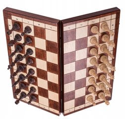 Koka magnētiskais šahs, 38 x 38 cm cena un informācija | Galda spēles | 220.lv