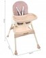 Bērnu barošanas krēsls, Kruzzel, 12058, rozā cena un informācija | Barošanas krēsli | 220.lv