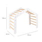 MeowBaby® kāpšanas kāpnes liela māja 112x61x94 cm iekštelpu trīsstūris ar telts koku, linu, viskozi, rozā māju, baltām kāpnēm cena un informācija | Rotaļlietas zīdaiņiem | 220.lv