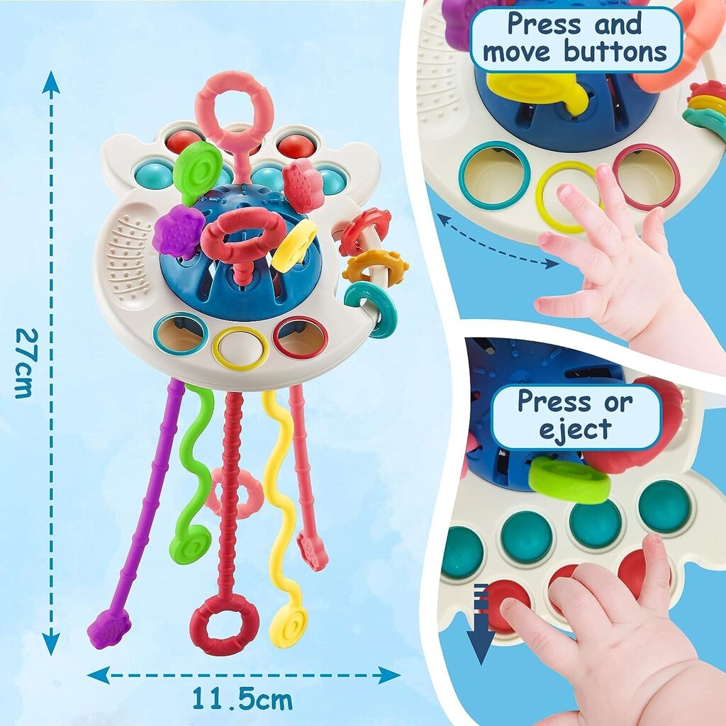 Izglītojoša rotaļlieta mazulim sensoro un motorisko prasmju uzlabošanai, Ningeshop цена и информация | Rotaļlietas zīdaiņiem | 220.lv