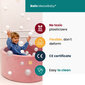 MeowBaby® putuplasta kāpšanas bloki mazuļiem Tumši zaļi 3 elementi ar lodīšu kauli 90x30cm Zelts/Bēšs/Balts/Caurspīdīgs цена и информация | Rotaļlietas zīdaiņiem | 220.lv