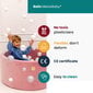 MeowBaby® apaļie bērnu putu baseini 90x30cm Supersoft samta karameļu balts/bēšs/caurspīdīgs цена и информация | Rotaļlietas zīdaiņiem | 220.lv