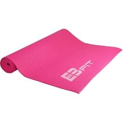 Коврик для занятий йогой Eb fit 170 x 60 x 0,3 см, розовый цена и информация | Коврики для йоги, фитнеса | 220.lv