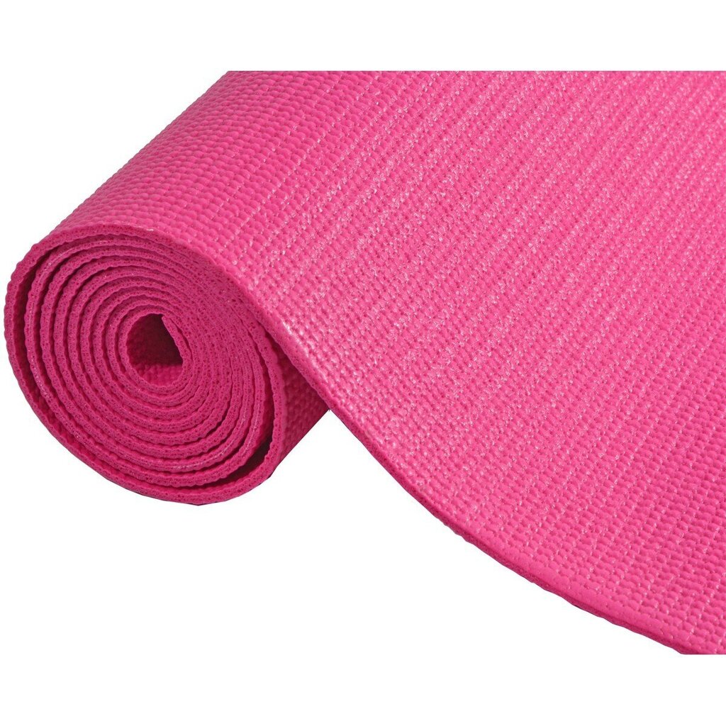 Jogas paklājiņš Eb fit, 170x60x0,3 cm, rozā cena un informācija | Vingrošanas paklāji | 220.lv