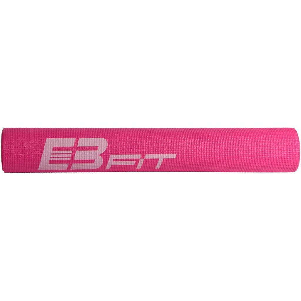 Jogas paklājiņš Eb fit, 170x60x0,3 cm, rozā цена и информация | Vingrošanas paklāji | 220.lv