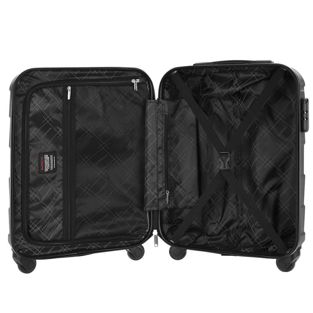 Rokas bagāžas koferis, Barrens, 55x40x20 cm, ABS, 34L cena un informācija | Koferi, ceļojumu somas | 220.lv