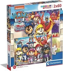 Пазл Clementoni Paw Patrol (Щенячий патруль), 2 x 60 деталей цена и информация | Пазлы | 220.lv