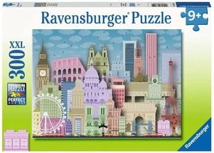 Пазл «Равенсбургер»: европейские города XXL (300 шт.) (13355) цена и информация | Пазлы | 220.lv