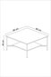 Viesistabas mēbeļu komplekts, Asir, TV galds 180 x 30 x 50 cm, brūns un melns cena un informācija | Sekcijas | 220.lv