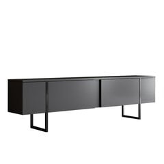 TV statīvs, Asir, 180 x 30 x 50 cm, melns cena un informācija | TV galdiņi | 220.lv