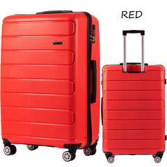 Liels koferis Wings DQ181, 75cm, sarkans cena un informācija | Koferi, ceļojumu somas | 220.lv