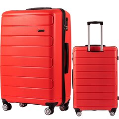 Liels koferis Wings DQ181, 75cm, sarkans cena un informācija | Koferi, ceļojumu somas | 220.lv
