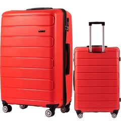 Mazs koferis Wings DQ181, 55cm, sarkans cena un informācija | Koferi, ceļojumu somas | 220.lv