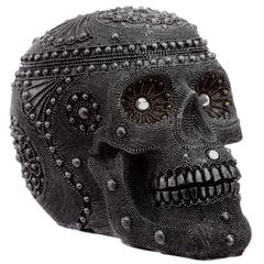Dekoratīvs Skeleta galvaskauss ar sudraba krāsas pērlītēm cena un informācija | Moto piederumi | 220.lv