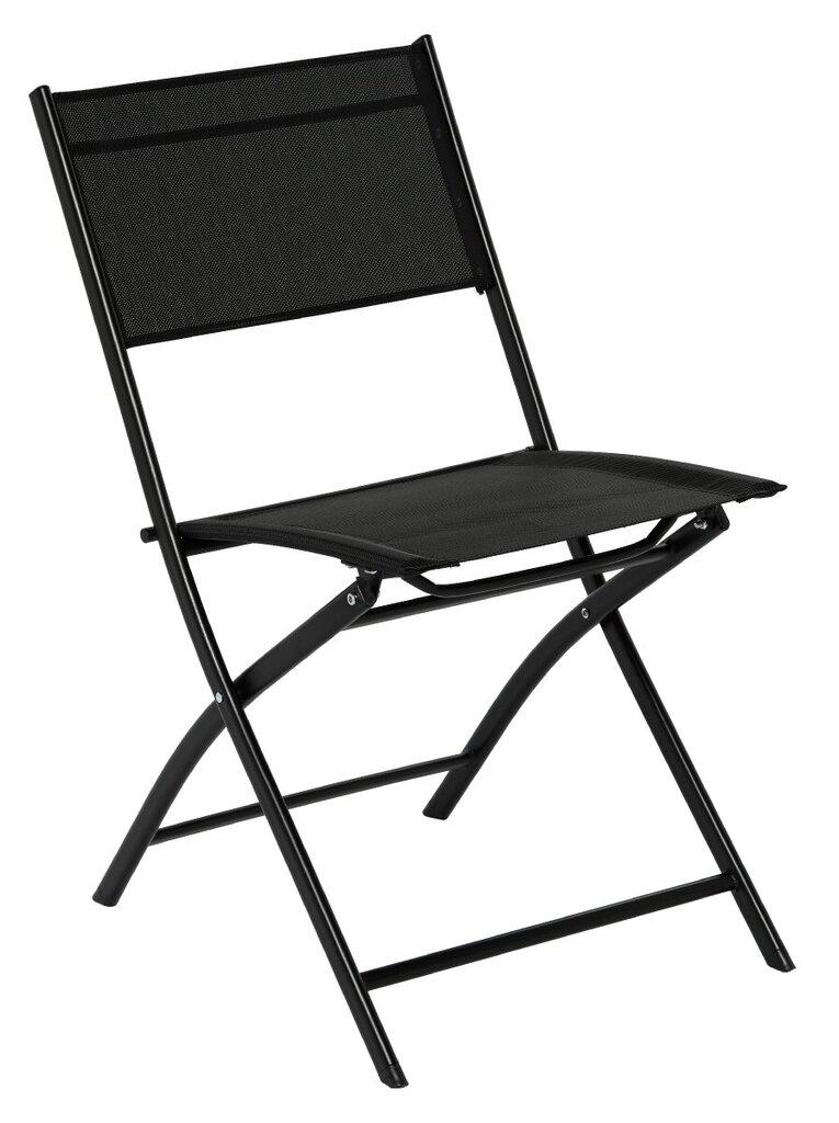 Āra krēsls, melns cena un informācija | Dārza krēsli | 220.lv